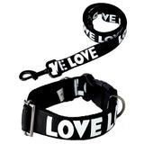 Set Collar y Correa Love Tide Negro