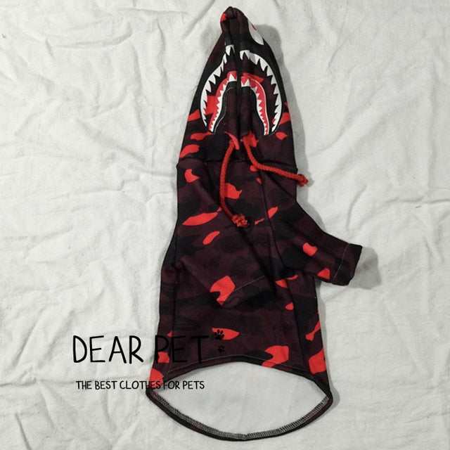 Sudadera Camuflaje Shark Monster Rojo