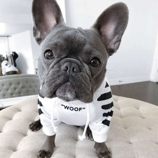 Sudadera Streetwear Woof Blanco