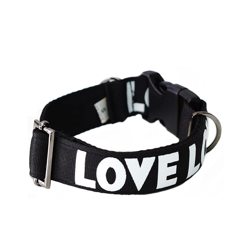 Set Collar y Correa Love Tide Negro