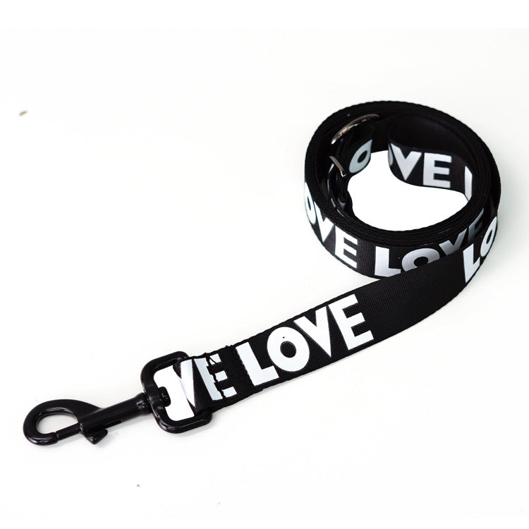 Set Collar y Correa Love Tide Negro